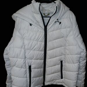 MWOT Rebecca Minkoff Quilted White Jacket with Hood